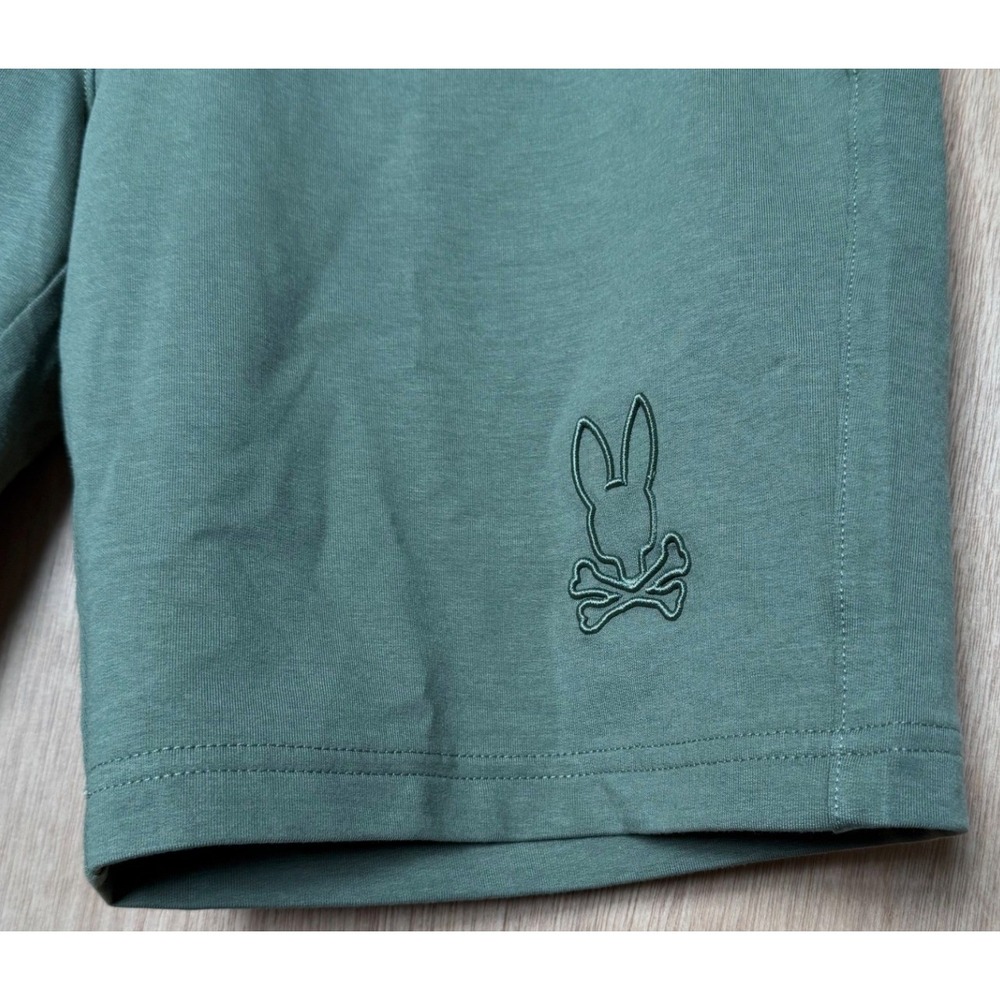 Psycho Bunny Mens Levanzo French Terry Sweatshorts Green Size S NEW B6R578F200 - Picture 3 of 11